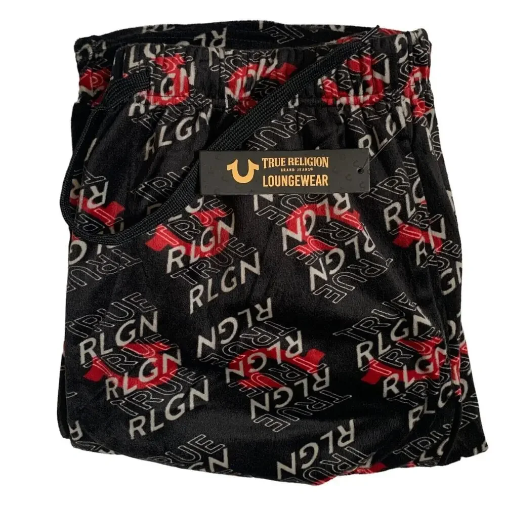 True Religion Men's Size L Loungewear Fleece Sweatpants Brand New With Tags
